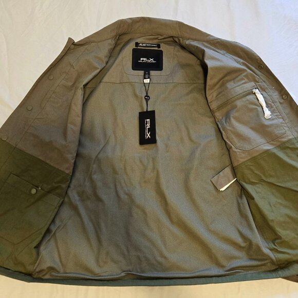 RLX Ralph Lauren Cotton Stretch Ripstop Color Blocked Paneled Jacket - Picture 11 of 16